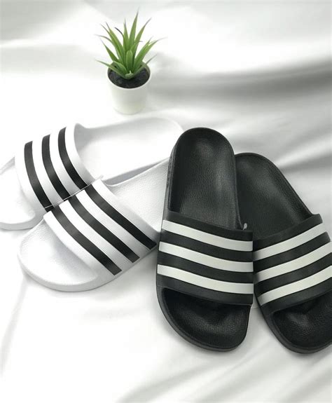 adidas meisjes slippers|Adidas 3 strips.